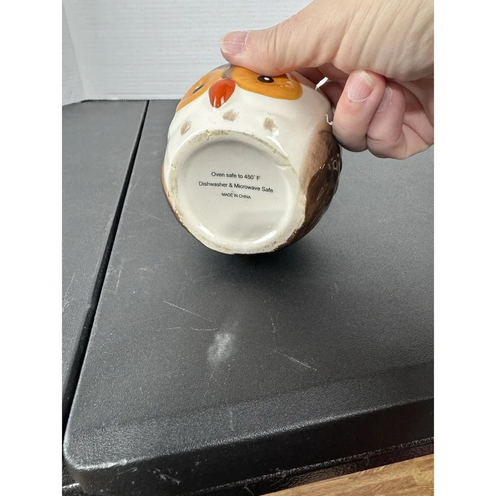 Owl Ceramic Ramekins Set Of‎ 2 Cookware Baking Novelty